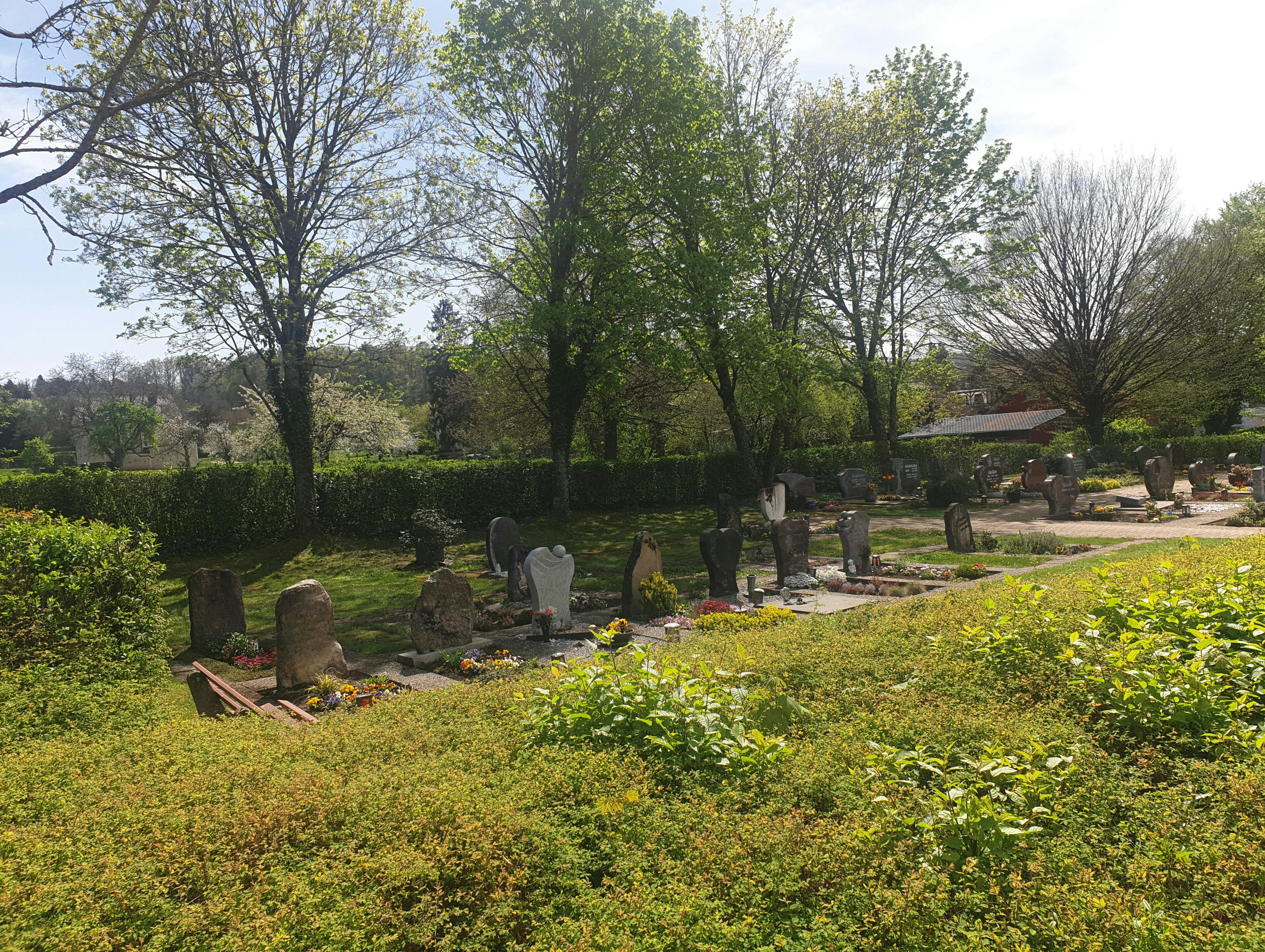 Übersicht Friedhof Feldrennach